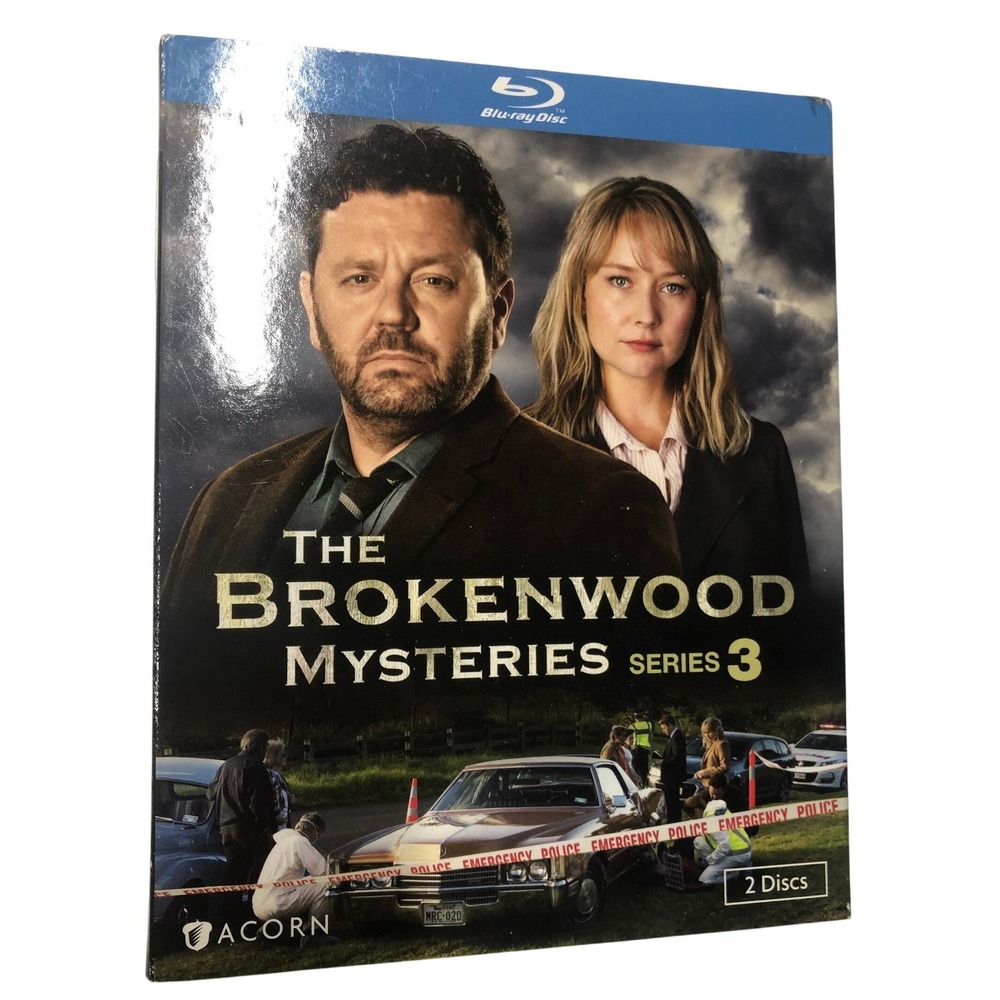 The Brokenwood Mysteries Series 3 Blu-ray Acorn Media 2-Disc Set NZ Crime Drama